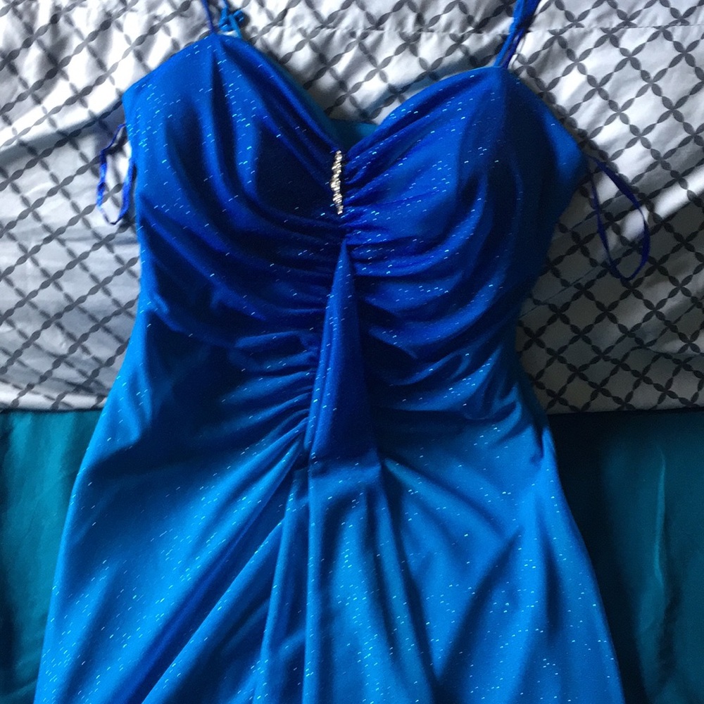 ONYX Nite blue sparkle long dress